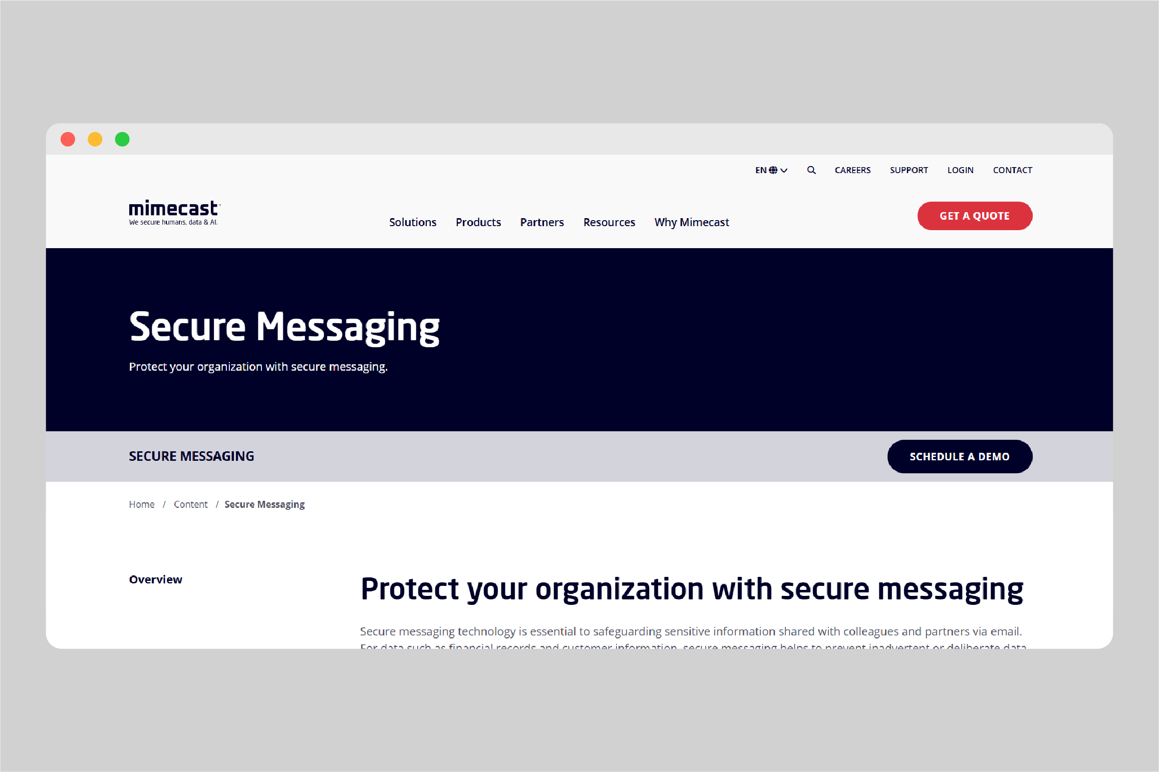 Mimecast Secure Messaging